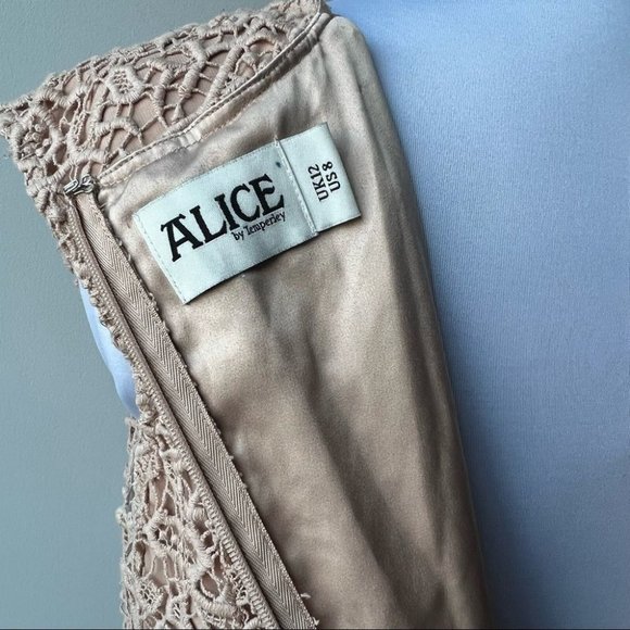 Alice by Temperley crochet laced midi sheath dress - Picture 7 of 13